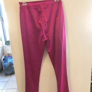 Hot Pink Satin Pants
